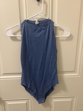 lululemon athletica Slate Blue High-Neck Sleeveless Bodysuit